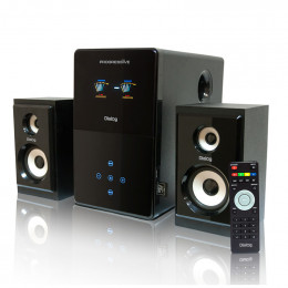 Sisteme acustice Dialog Progressive 2.1 AP-220 black, 30W+2*15W RMS
